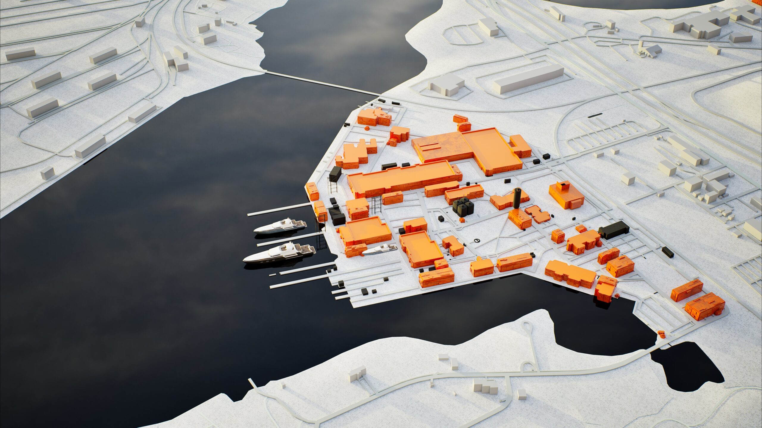 coast guard yard-rendering simple